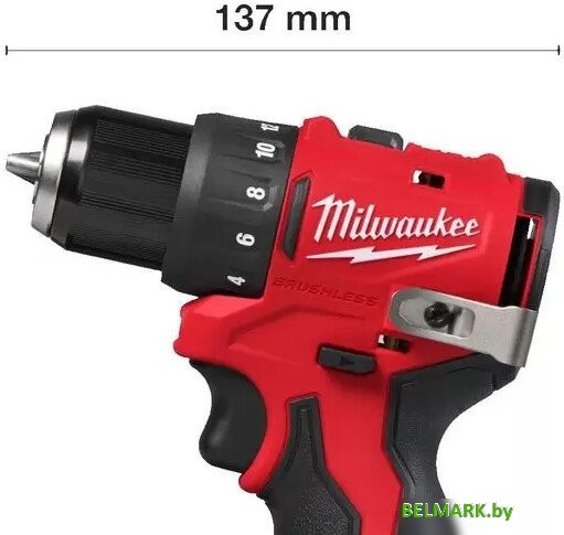 Дрель-шуруповерт Milwaukee M12 BLDDRC-402C 4933499688 (с 2-мя АКБ, кейс) - фото2