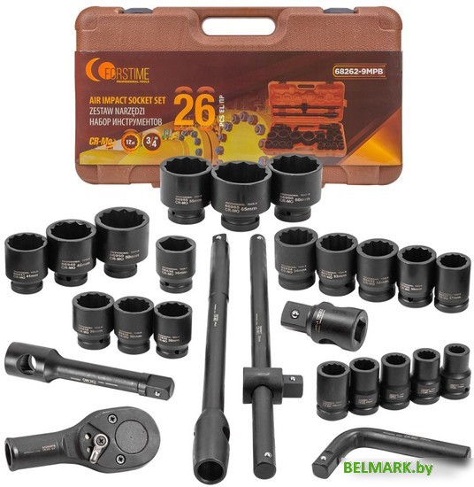 Набор трещотка с головками Forstime FT-68262-9MPB (26 предметов) - фото