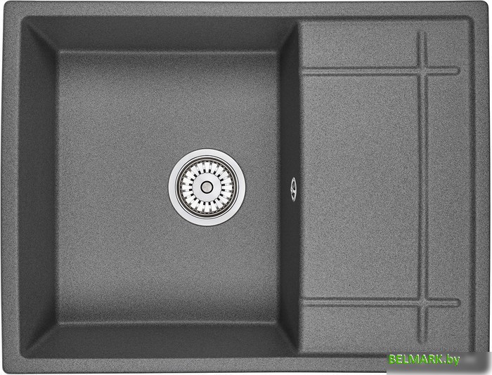 Кухонная мойка Granula 6501 (графит) - фото