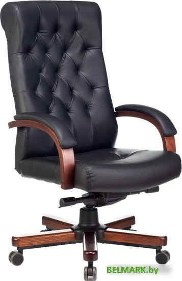 Кресло Бюрократ T-9928WALNUT (черный) - фото