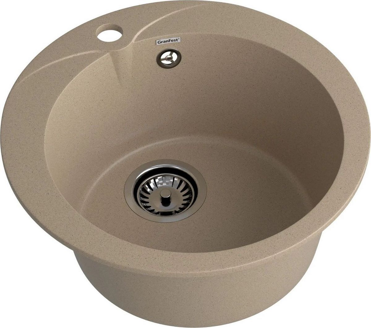 Кухонная мойка GranFest Rondo 480 (песочный) - фото2