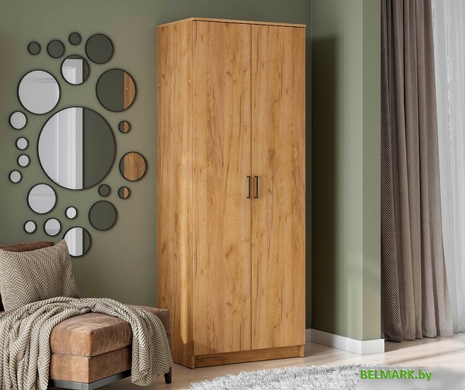 Шкаф распашной NN мебель ШК 2 (дуб золотой) - фото