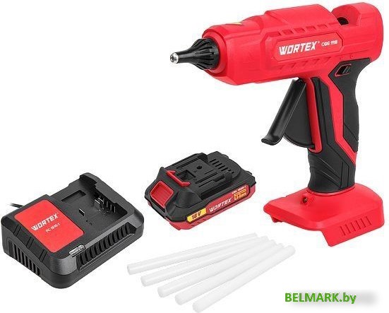 Термоклеевой пистолет Wortex CGG 1118 1334529 (с 1-им АКБ) - фото