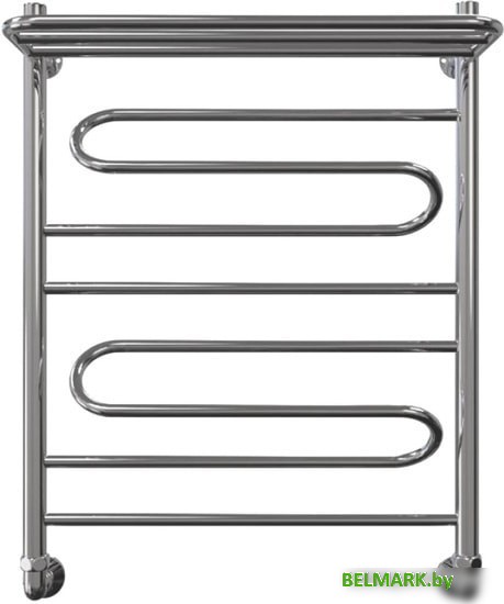 Полотенцесушитель Granula Браво, нижнее подключение с полкой 50х85 см - фото2