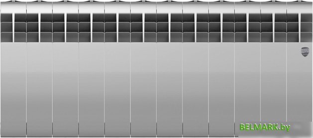 Биметаллический радиатор Royal Thermo BiLiner 350 Silver Satin (12 секций) - фото2