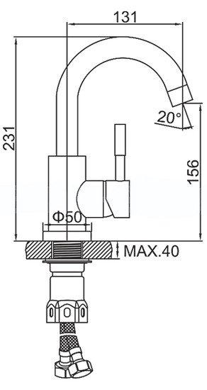 Смеситель Ledeme H98 L1098B-3 - фото2