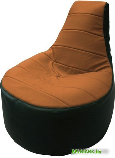 Кресло-мешок Flagman Трон Т1.3-40 (оранжевый/зеленый) - фото