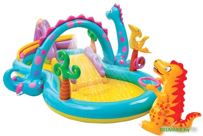 Надувной бассейн Intex игровой центр Dinoland (57135) - фото