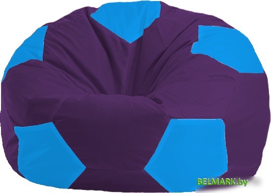 Кресло-мешок Flagman Мяч Стандарт М1.1-74 (фиолетовый/голубой) - фото