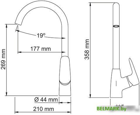 Смеситель Wasserkraft Vils 5607 - фото2