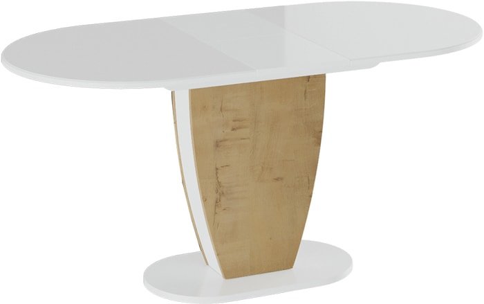 Кухонный стол Трия Монреаль тип 1 (белый глянец/бунратти) - фото2