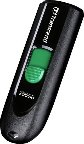 USB Flash Transcend JetFlash 790C 256GB (черный/зеленый) - фото2