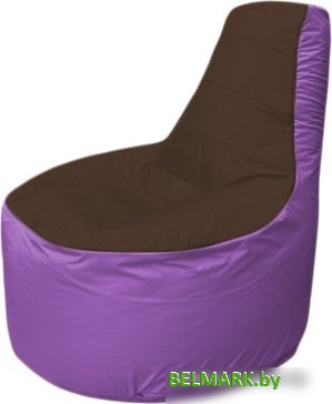 Кресло-мешок Flagman Трон Т1.1-1917 (коричневый/сиреневый) - фото