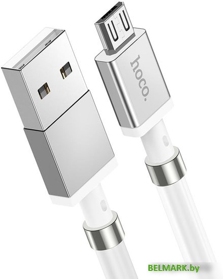 Кабель Hoco U91 Magic Magnetic USB - Micro-USB (1 м, белый) - фото