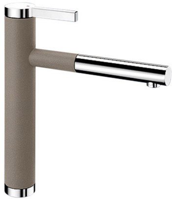 Смеситель Blanco Linee-S Silgranit (серый беж) [518446] - фото