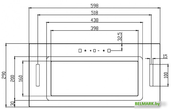 Кухонная вытяжка Schtoff Wanda 60 (белый) - фото2