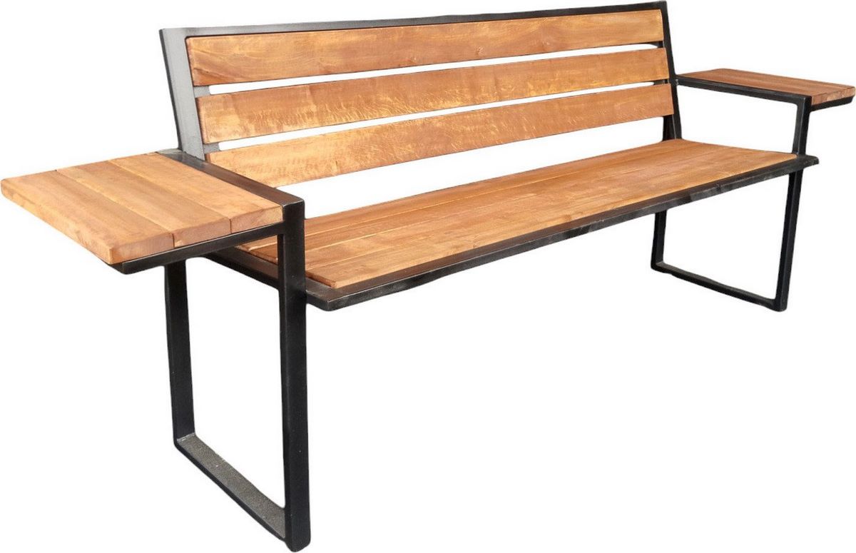 Скамейка Saniji Со столиками С89 2100x450x800 - фото