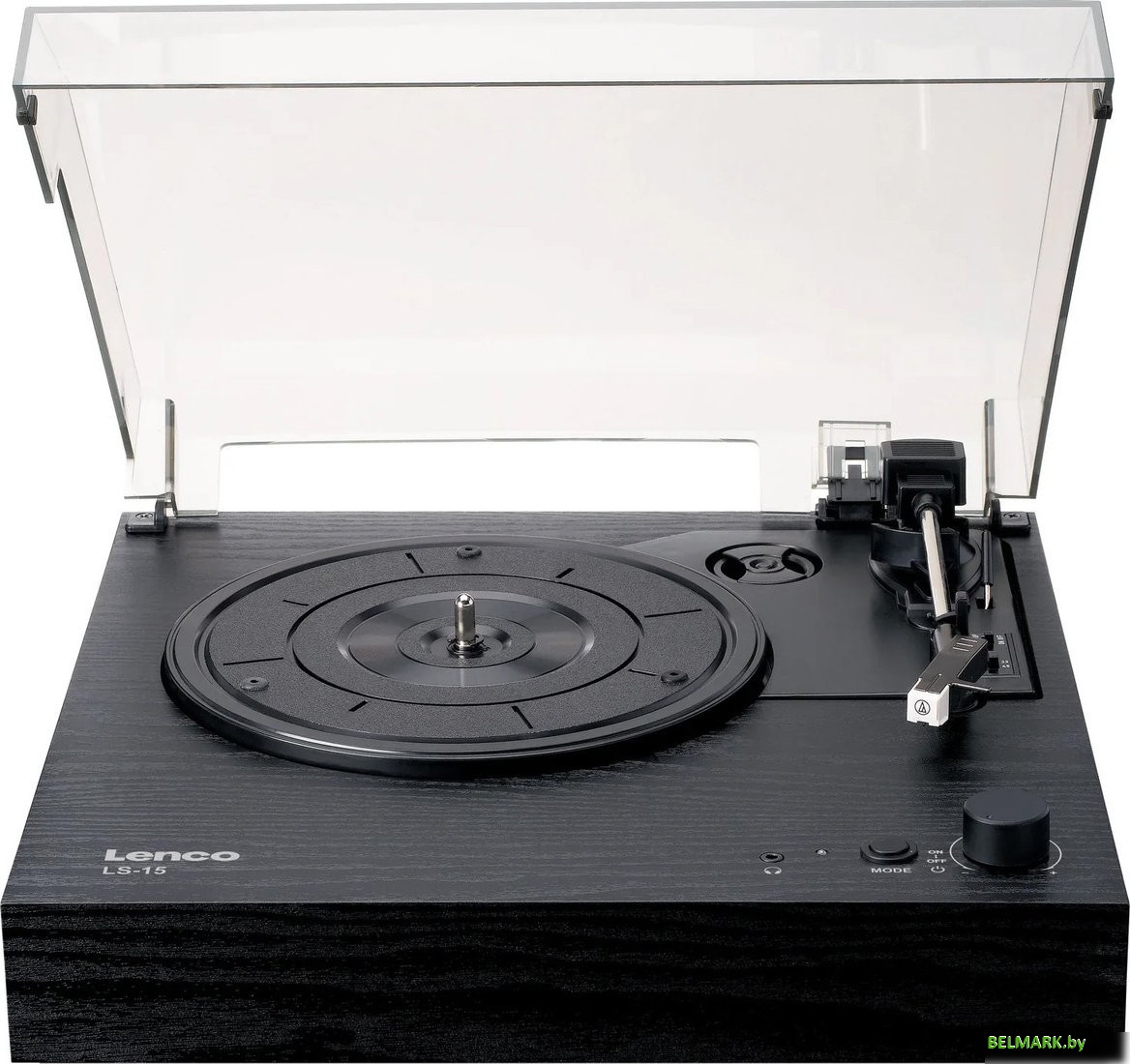 Виниловый проигрыватель Lenco LS-15 (черный) - фото