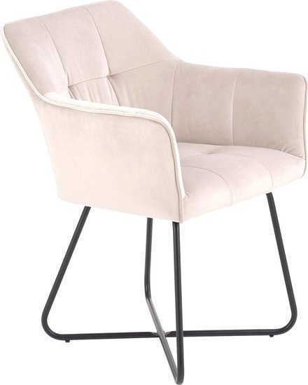 Стул с подлокотниками Halmar K377 (бежевый) - фото