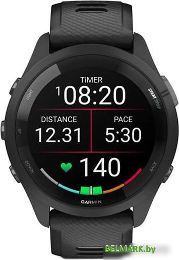 Умные часы Garmin Forerunner 265 (черный/пудрово-серый) - фото2