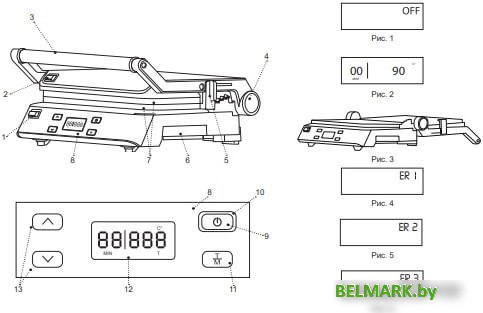 Электрогриль Brayer BR2006 - фото2