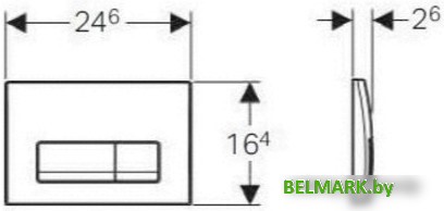 Geberit Delta 51 115.105.46.1 (матовый хром) - фото2