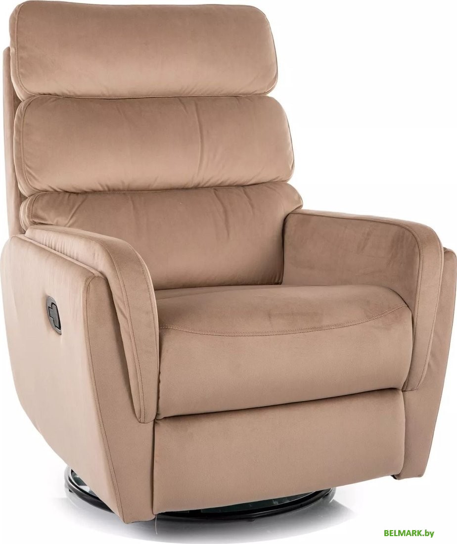 Кресло-глайдер Signal Argos Velvet (бежевый) - фото