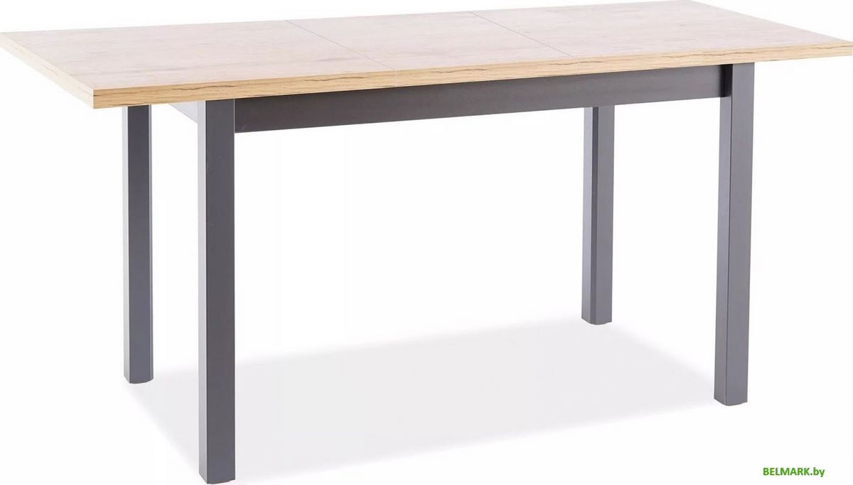 Кухонный стол Signal Adam 90-125/65 (дуб артизан/черный) - фото