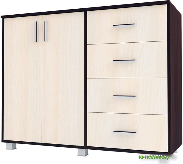 Комод Аквилон №16 1160 (венге/млечный дуб) - фото
