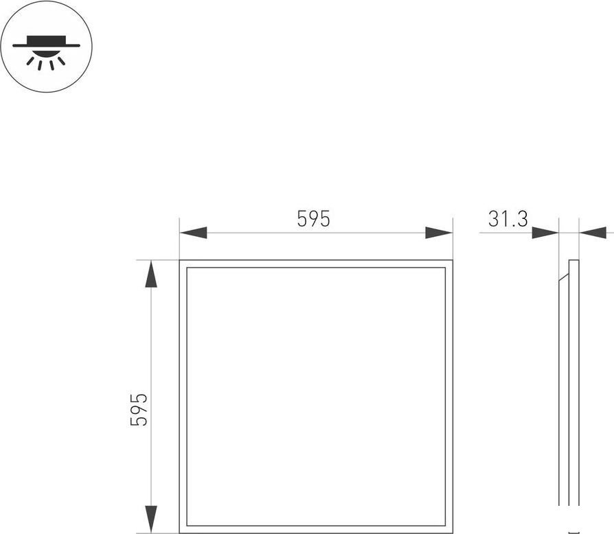 Светильник Arlight DL-Titan-S600x600-40W Day4000-MIX 046049 - фото2