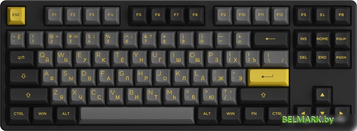 Клавиатура Akko 5087S Black & Gold (Akko Cream Yellow V3) - фото