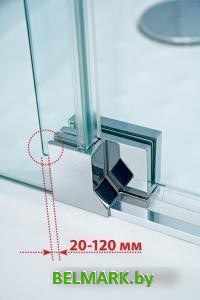 Душевой уголок Cezares SLIDER-A-2-70/80-C-NERO - фото2