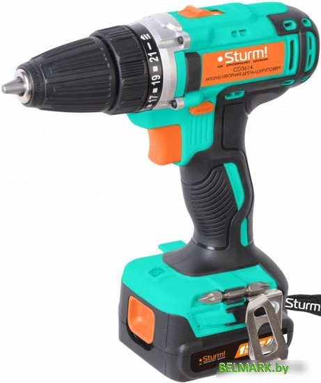 Дрель-шуруповерт Sturm CD3614 (с 2-мя АКБ, кейс) - фото