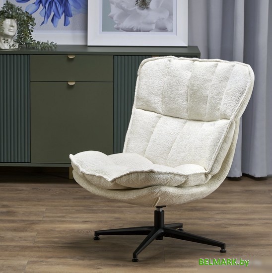 Интерьерное кресло Halmar Fofana (кремовый/черный) - фото2