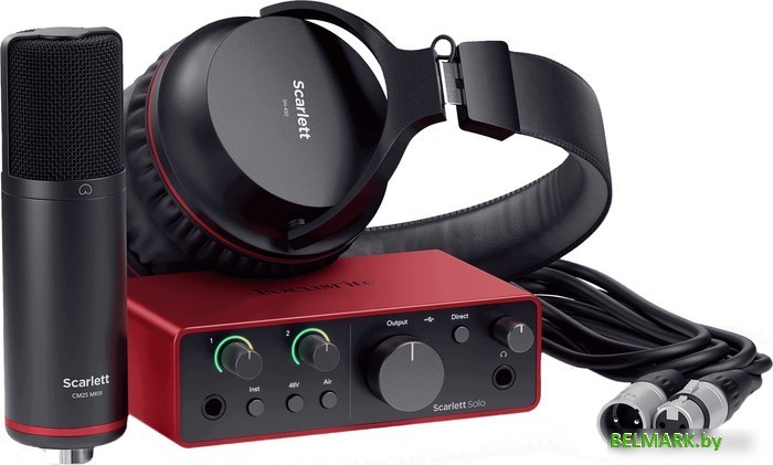 Комплект для звукозаписи Focusrite Scarlett Solo Studio (4-е поколение) - фото