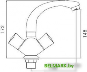 Смеситель Ledeme H87 L1087-2 - фото2