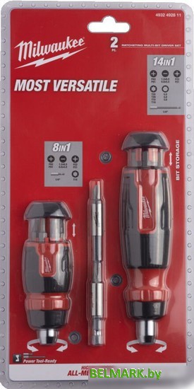 Набор отвертка с битами Milwaukee 4932492811 (22 предмета) - фото