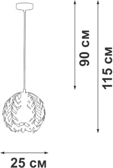 Подвесная люстра Vitaluce V1869-0/1S - фото2