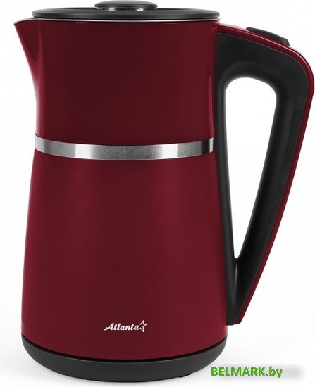 Электрический чайник Atlanta ATH-2448 (бордовый) - фото2