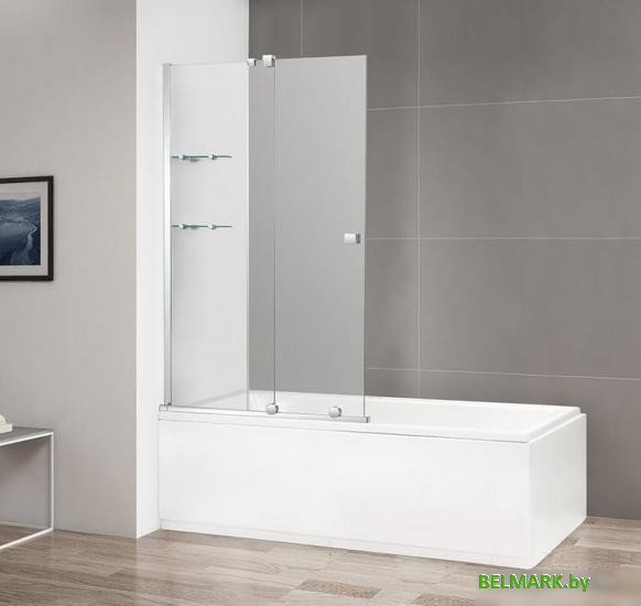 Стеклянная шторка для ванны Cezares Stream-VFS-11-80/150-C-Cr - фото