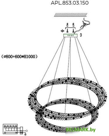 Подвесная люстра Aployt APL.853.03.150 - фото2