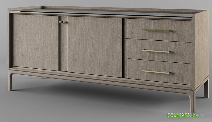 Тумба Молодечномебель Брюгге В3D2 ВМФ-1683 (капучино) - фото