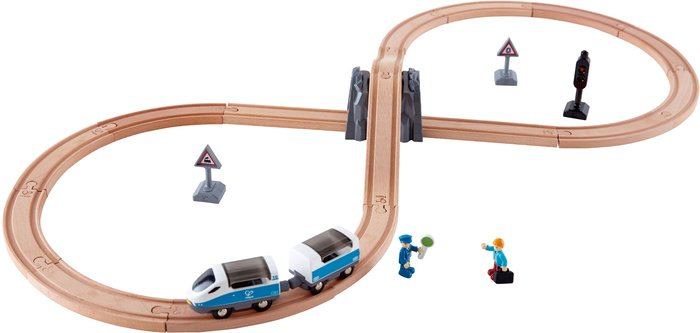 Набор железной дороги Hape Набор пассажирских поездов E3729 - фото