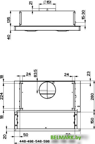 Кухонная вытяжка Faber Flox IX A45 315.0567.350 - фото2