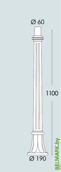 Фонарный столб Fumagalli AloeR 000.163.000.A0 - фото2