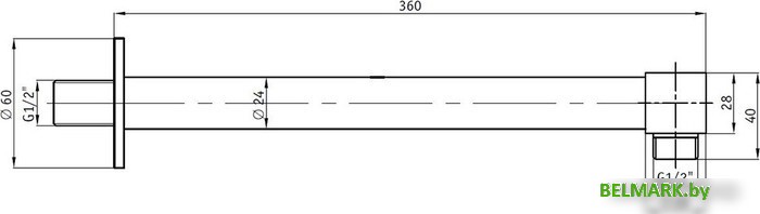 Держатель верхнего душа RGW SP-121 - фото2