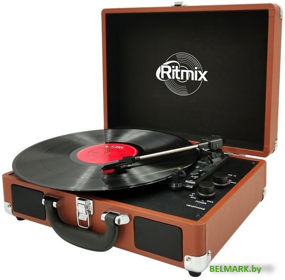 Виниловый проигрыватель Ritmix LP-160B (коричневый) - фото2