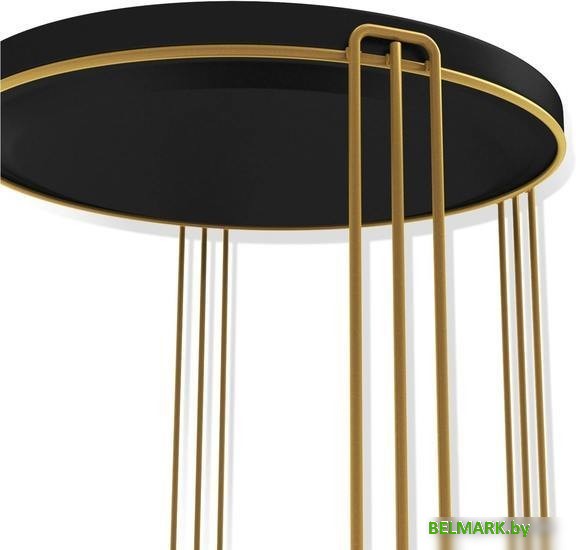 Журнальный столик Sheffilton SHT-CT31 (золото/черный муар) - фото2