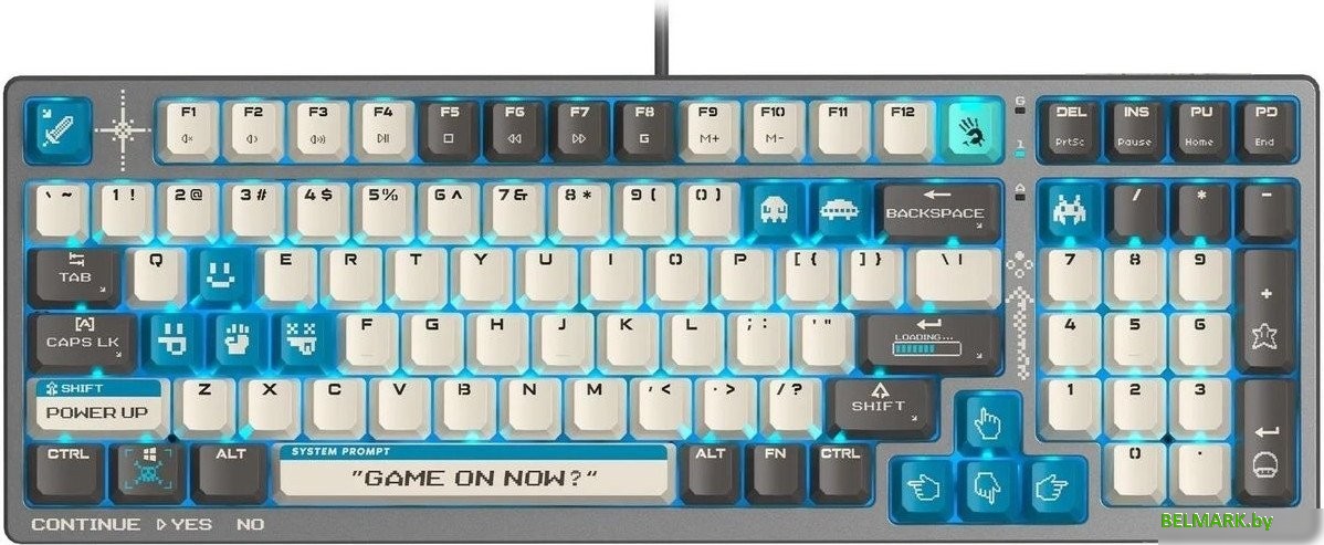 Клавиатура A4Tech Bloody S98 Pixels Blue (Bloody BLMS Red Plus, нет кириллицы) - фото2