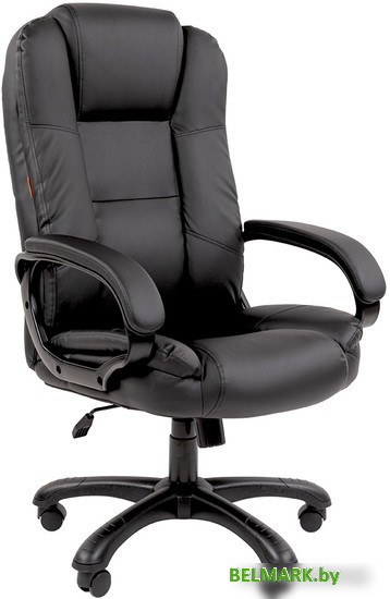 Офисное кресло CHAIRMAN 600 (экопремиум, черный) - фото